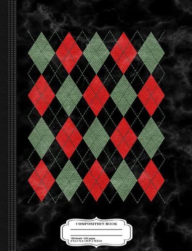 Ugly Argyle Christmas Composition Notebook