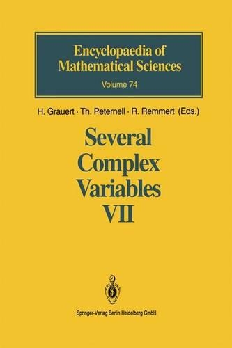 Several Complex Variables VII: Sheaf-Theoretical Methods in Complex Analysis(74 Encyclopaedia of Mathematical Sciences)