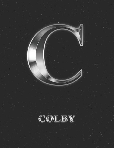 Colby: 2 Year Weekly Planner with Note Pages (24 Months) - Silver Effect Personalized Custom Letter C Initial First Name - 2020 - 2021 - Week Planning - Mo