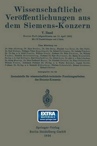 Wissenschaftliche Veröffentlichungen aus dem Siemens-Konzern