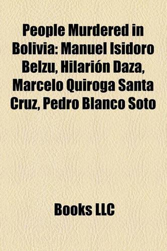People Murdered in Bolivia