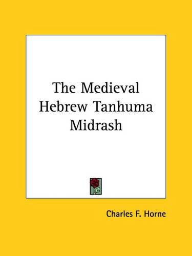 The Medieval Hebrew Tanhuma Midrash: (English)