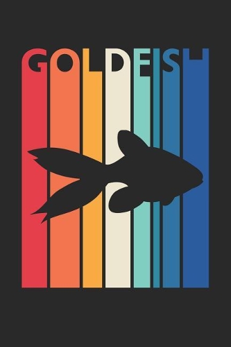 Vintage Goldfish Notebook - Gift for Animal Lover - Colorful Goldfish Diary - Retro Goldfish Journal