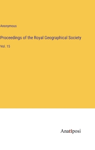Proceedings of the Royal Geographical Society