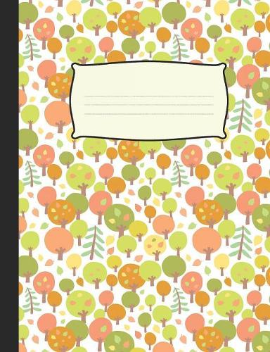 Colorful Autumn Forest: College Ruled Composition