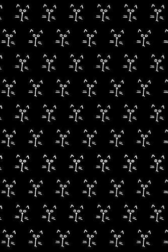 Journal Notebook For Cat Lovers Cats in the Dark Pattern 1