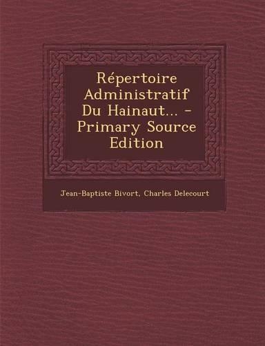 Repertoire Administratif Du Hainaut...
