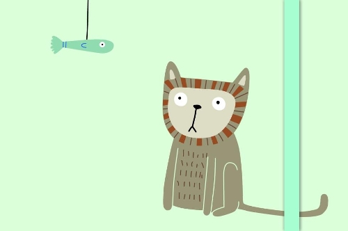 Cats Green Sticky Notes Cats