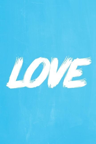 Pastel Chalkboard Journal - LOVE (Light Blue)