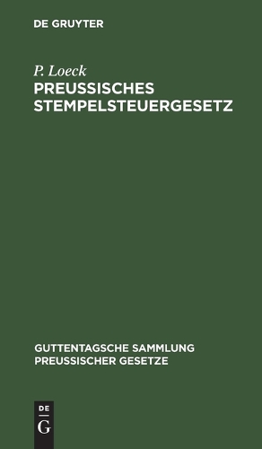 Preußisches Stempelsteuergesetz