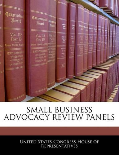 Small Business Advocacy Review Panels