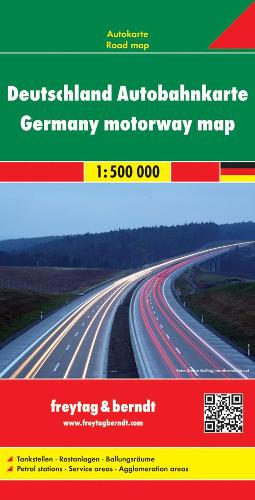 Germany Motorway Road Map 1:500 000