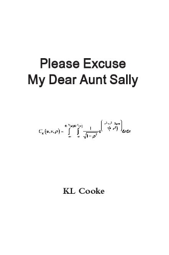 Please Excuse My Dear Aunt Sally
