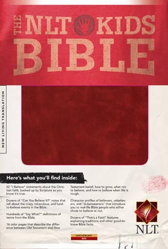 Kids Bible-NLT: Leatherlike Red, Youth(English)