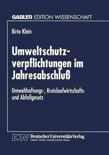 Umweltschutzverpflichtungen im Jahresabschluß