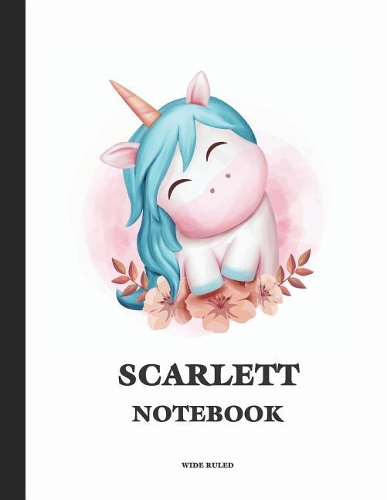 Scarlett Wide Ruled Notebook