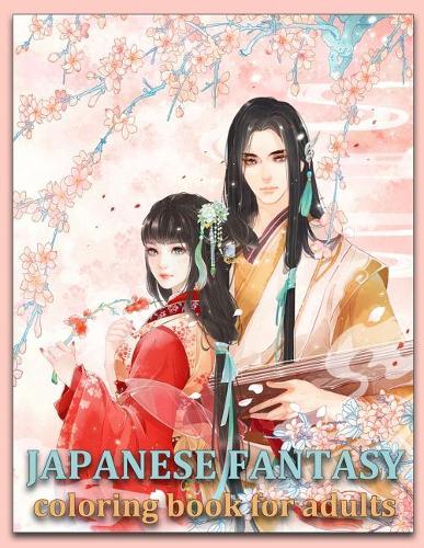 Japanese Fantasy Coloring Book for Adults