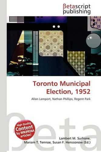 Toronto Municipal Election, 1952