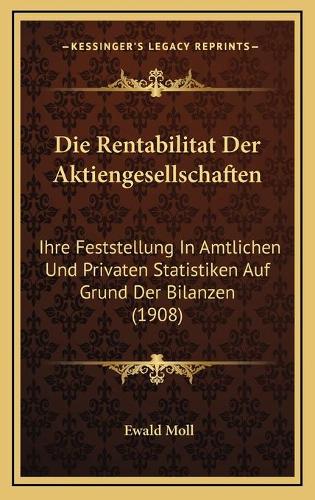 Die Rentabilitat Der Aktiengesellschaften