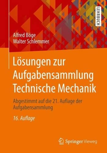 Losungen Zur Aufgabensammlung Technische Mechanik