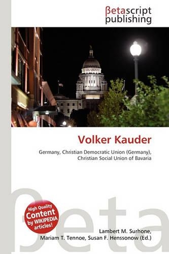 Volker Kauder: (English)