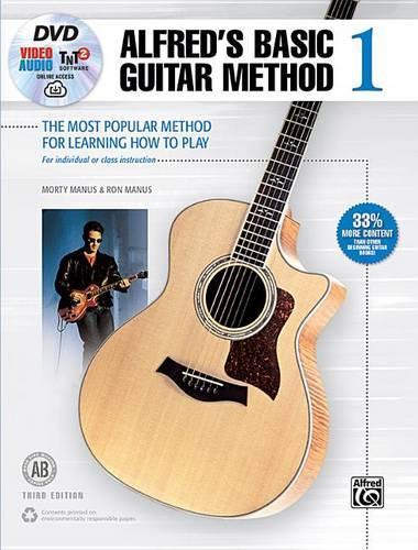 Alfred's Basic Guitar Method, Bk 1: The Most Popular Method for Learning How to Play, Book & Online Video/Audio/Software
