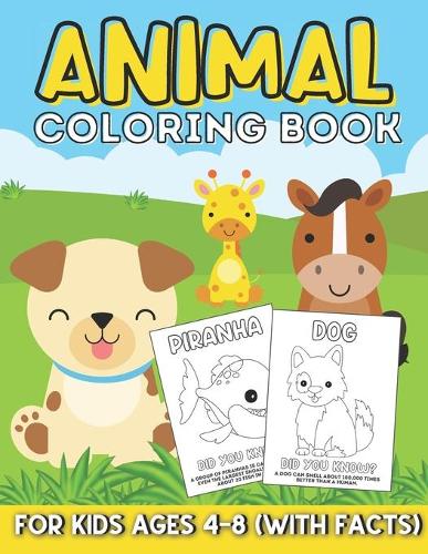 Animal Coloring Book for Kids Ages 4-8