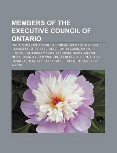 Members of the Executive Council of Ontario: Dalton McGuinty, Dwight Duncan, Rick Bartolucci, Sandra Pupatello, George Smitherman(English)