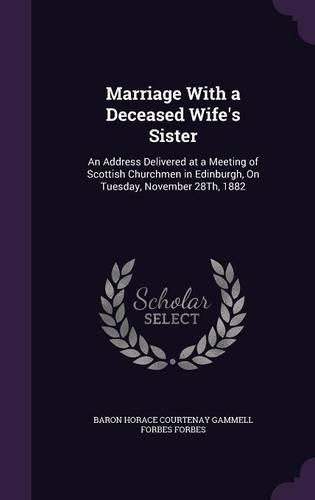 Marriage With a Deceased Wife's Sister
