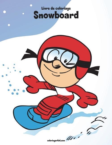 Livre de coloriage Snowboard 1