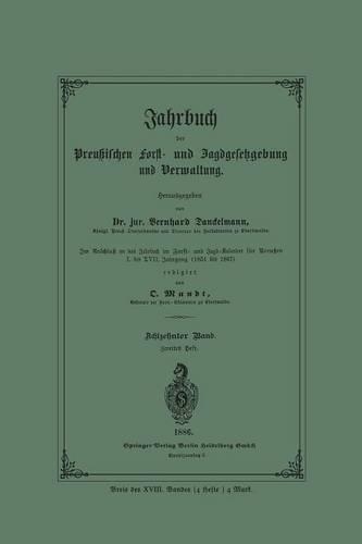 Jahrbuch der Preußischen Forst- und Jagdgesetzgebung und Verwaltung
