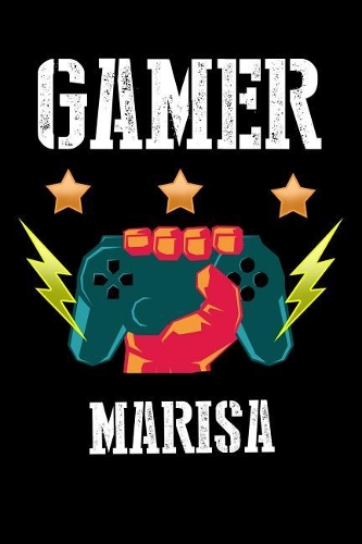 Gamer Marisa: Liniertes Notizbuch für deinen Vornamen