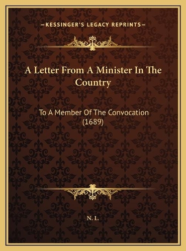 A Letter From A Minister In The Country