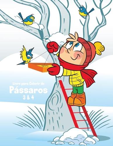Livro para Colorir de Pássaros 3 & 4