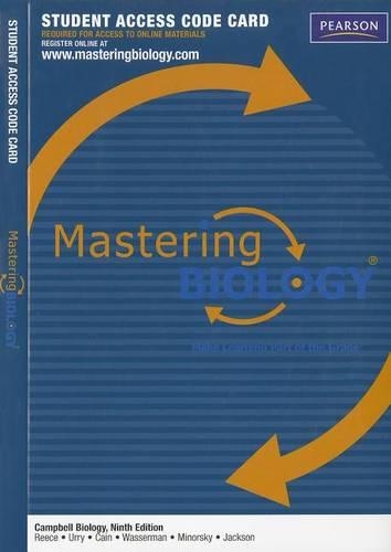 Mastering Biology -- Standalone Access Card -- for Campbell Biology