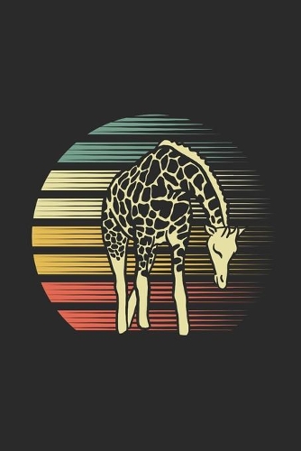 Retro Giraffe: Giraffes Notebook, Graph Paper (6" x 9" - 120 pages) Animal Themed Notebook for Daily Journal, Diary, and Gift