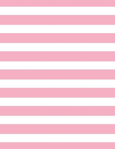 Stripes - Pale Pink 101 - Lined Notebook With Margins 8.5x11