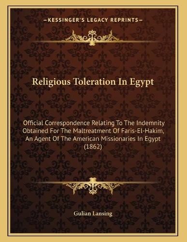 Religious Toleration In Egypt