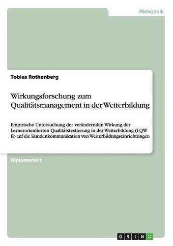 Wirkungsforschung zum Qualitätsmanagement in der Weiterbildung