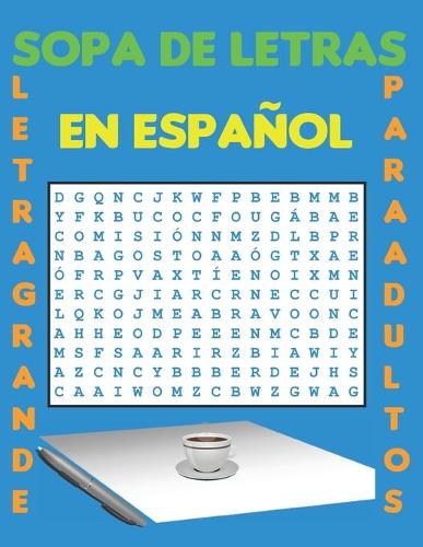 Sopa de Letras en Español Letra Grande para Adultos