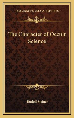 The Character of Occult Science