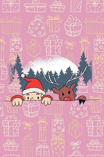 Funny Sweet Christmas - Journal Journal Lined about A5 FORMAT - notepad for school and work. Christmas theme, kids Kids