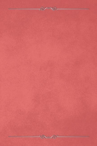 Coral 101 - Blank Notebook with Bars & Scrolls Borders
