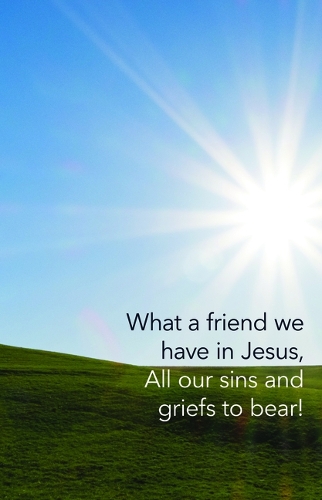 Funeral Bulletin: What a Friend (Package of 100)