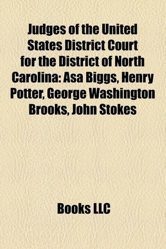 Judges of the United States District Court for the District of North Carolina