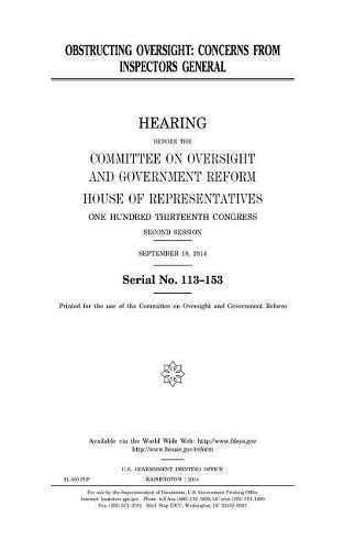 Obstructing oversight