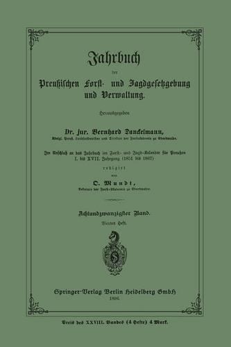 Jahrbuch der Preußischen Frost- und Jagdgesetzgebung und Verwaltung