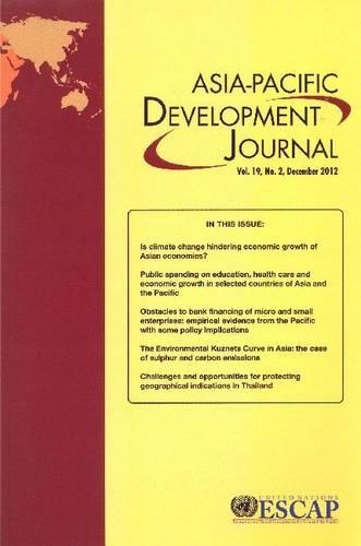 Asia-Pacific Development Journal, December 2012, Volume XIX, Part 2