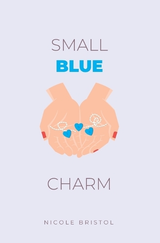 Small Blue Charm: (Tiny Gold Heart)