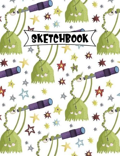 Sketchbook: Sketching, Drawing, Doodling Large Journal For Kids 150 Blank Pages 8.5 x 11 Monster 5(5 Smiling Monsters)